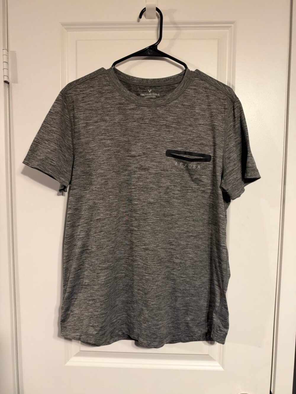 American Eagle Outfitters 360 Extreme Flex T-Shirt - Men's M, Heather Grey